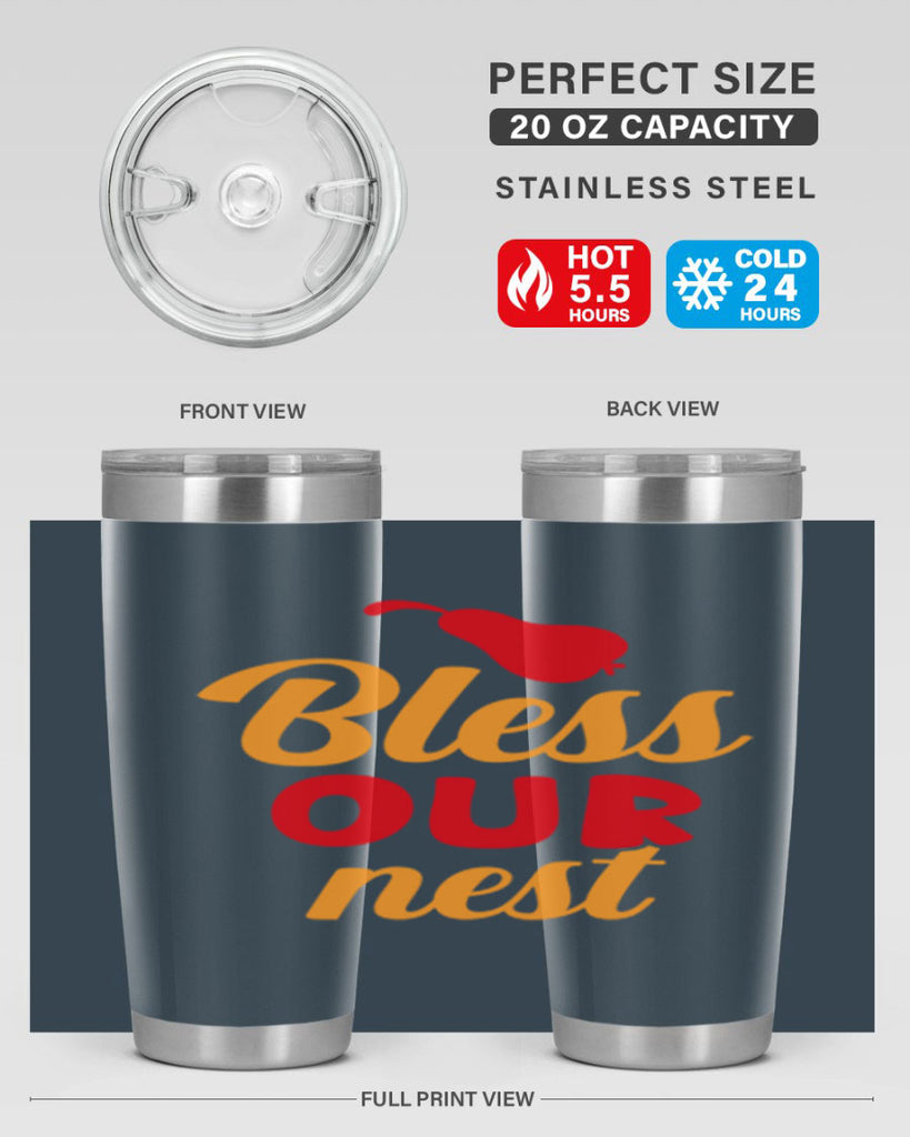 Bless our nest 53#- spring- Tumbler