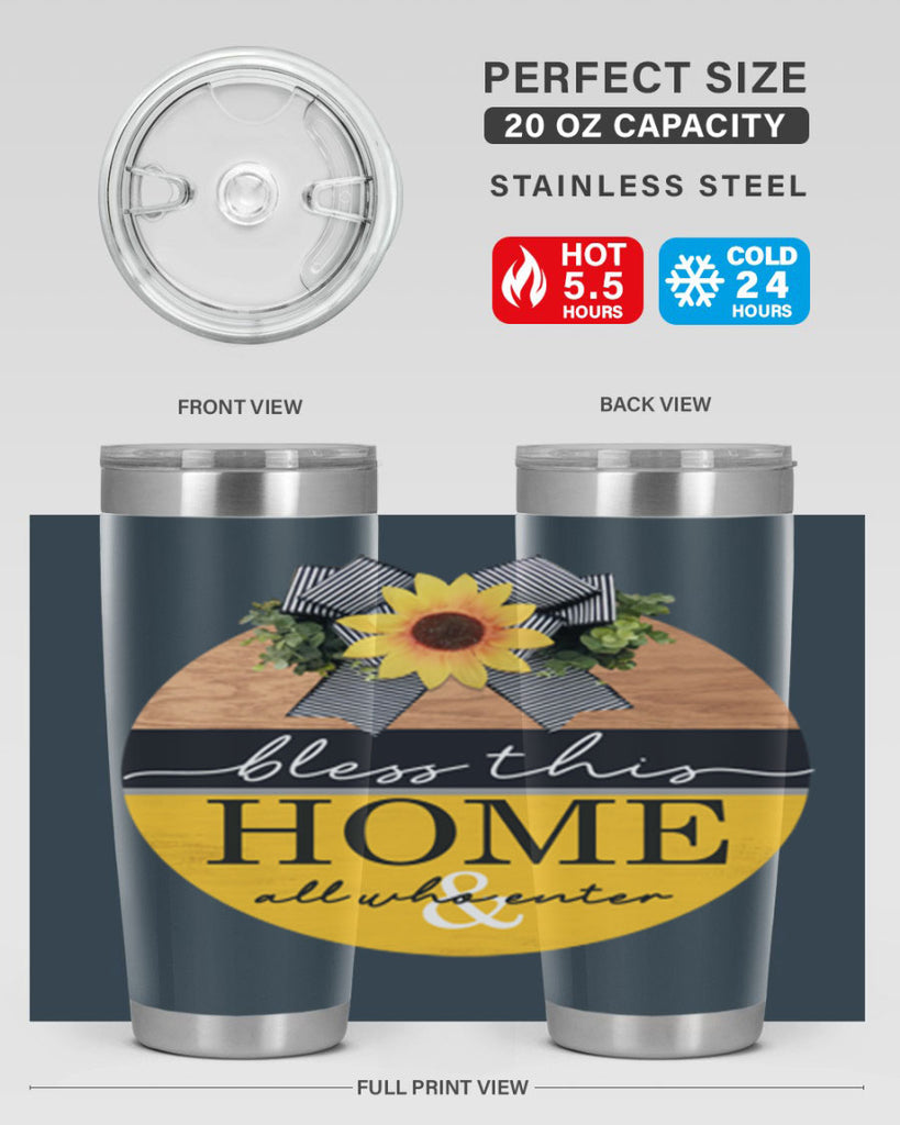 Bless this Home and all Mockup56#- spring- Tumbler