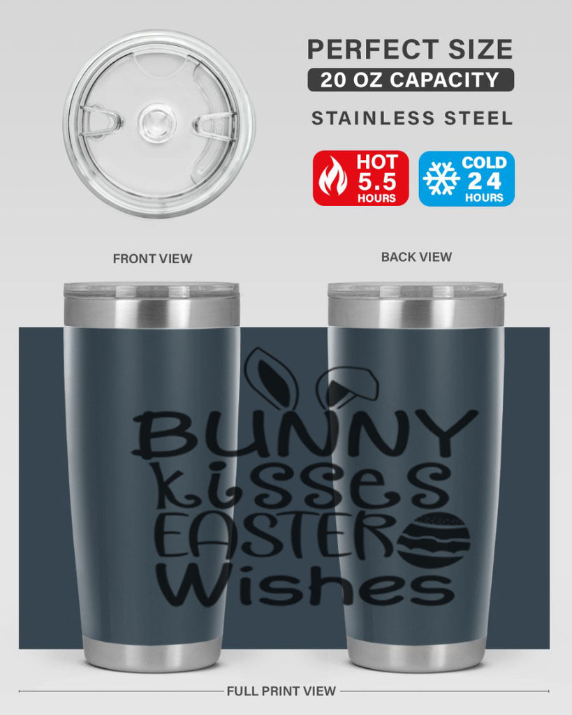 Bunny kisses easter wishes  94#- spring- Tumbler