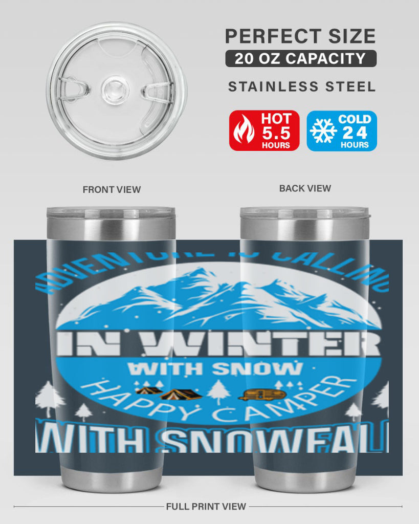 Camping Winter 39#- winter- Tumbler