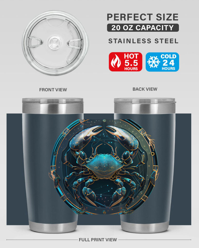 Cancer 147#- zodiac- Tumbler