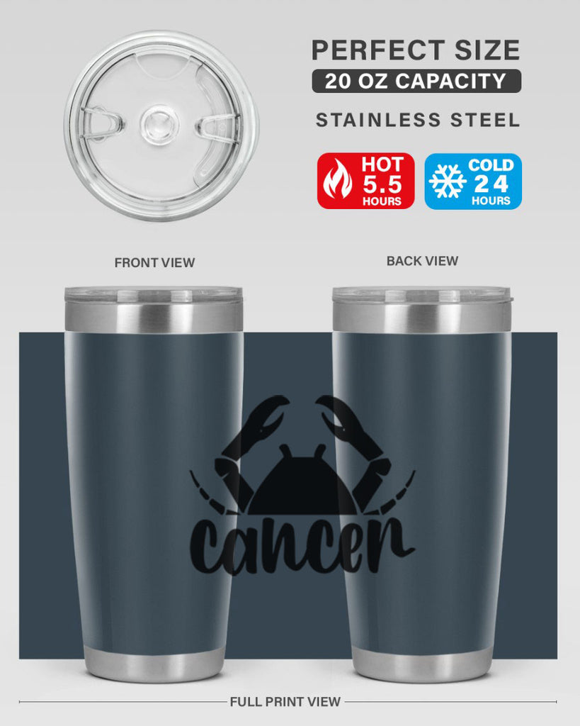 Cancer 156#- zodiac- Tumbler