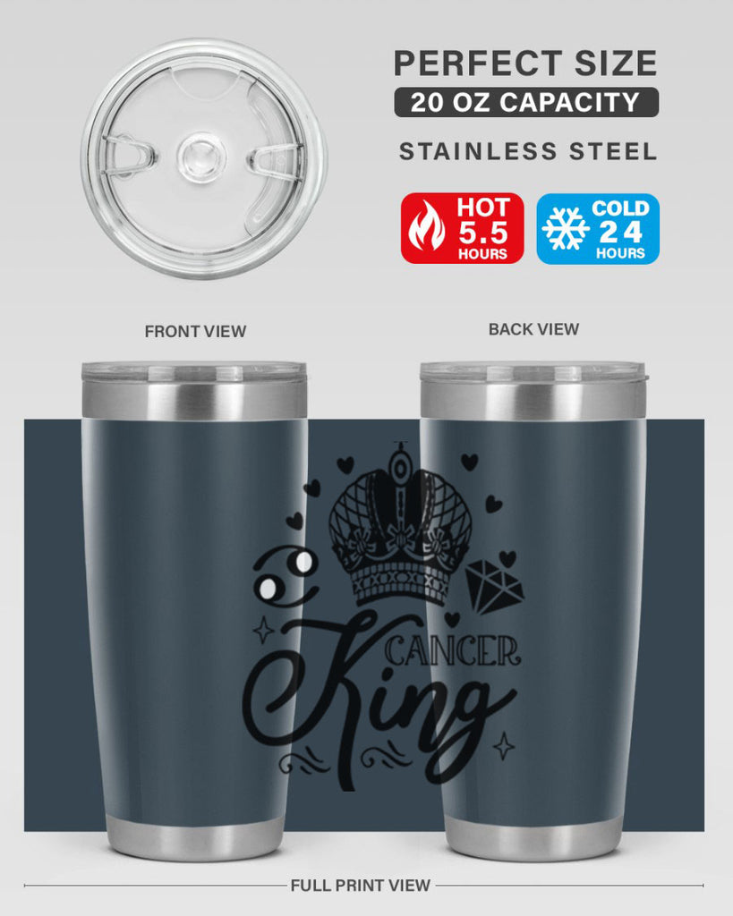 Cancer king 158#- zodiac- Tumbler