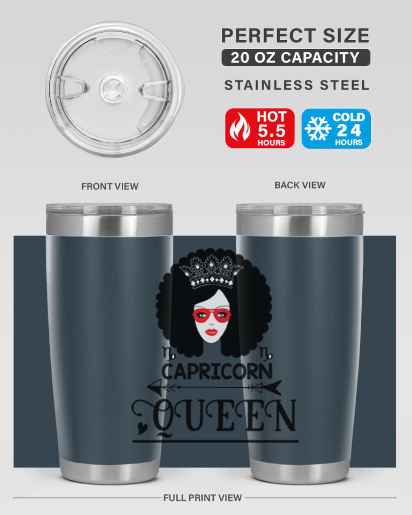 Capricorn queen 197#- zodiac- Tumbler