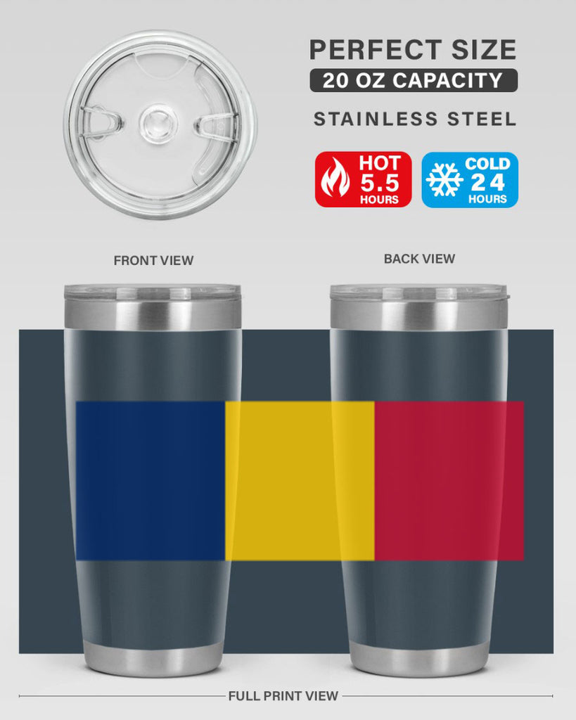 Chad 164#- world flags- Tumbler