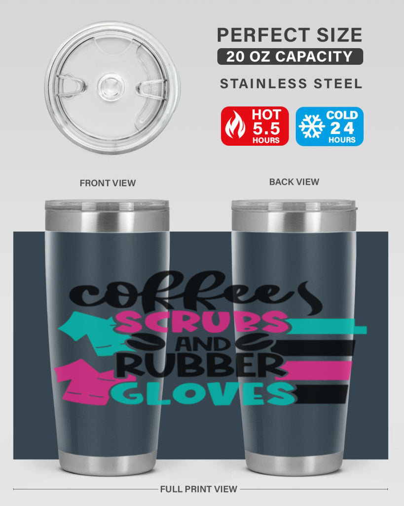 Coffee Scrubs And Rubber Gloves Style Style 209#- nurse- tumbler
