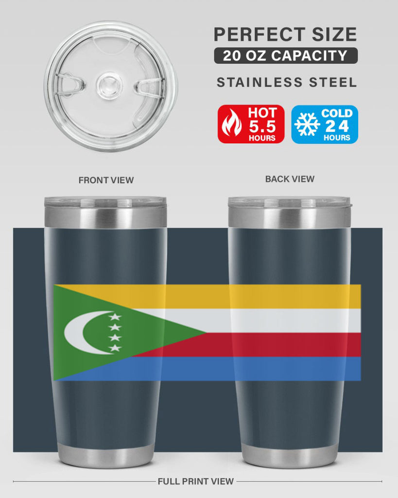 Comoros 160#- world flags- Tumbler