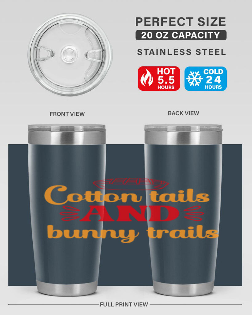 Cotton tails and bunny trails 112#- spring- Tumbler