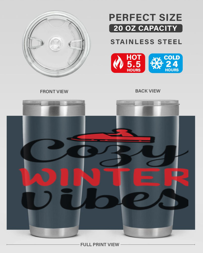Cozy winter vibes 68#- winter- Tumbler