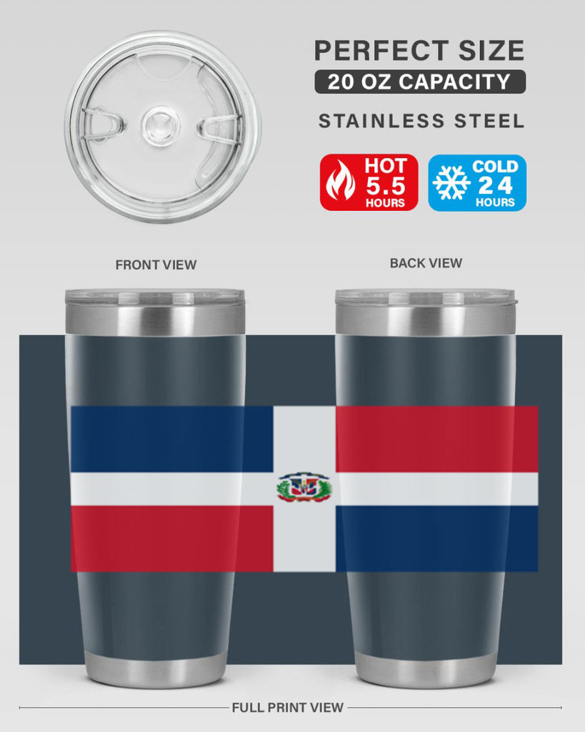 Dominican Republic 148#- world flags- Tumbler