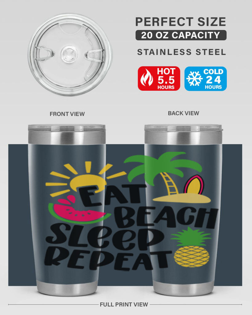 Eat Beach Sleep Repeat Style 47#- summer- Tumbler