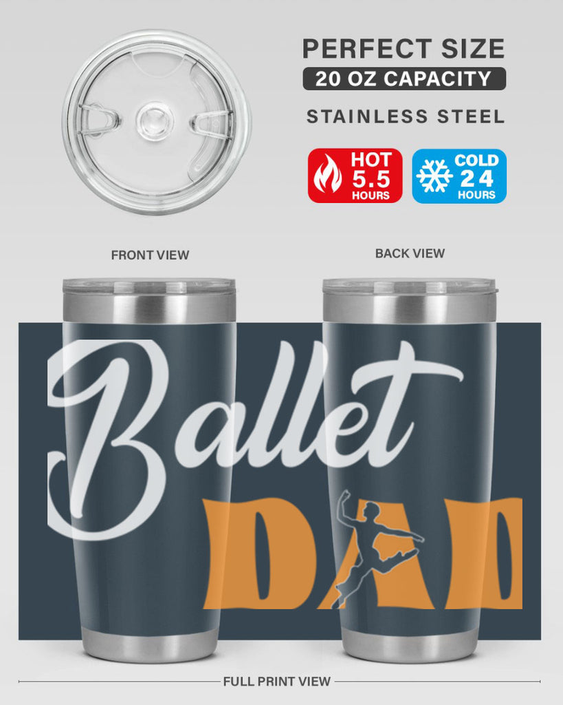 Fitted Dance Dad Ballet SVG Ballet 39#- ballet- Tumbler