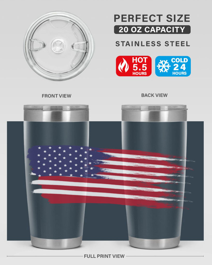 Grunge Flag 54#- Us Flags- Tumbler