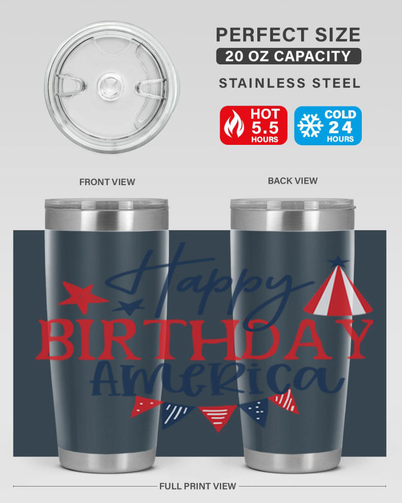 Happy Birthday america Style 30#- Fourt Of July- Tumbler