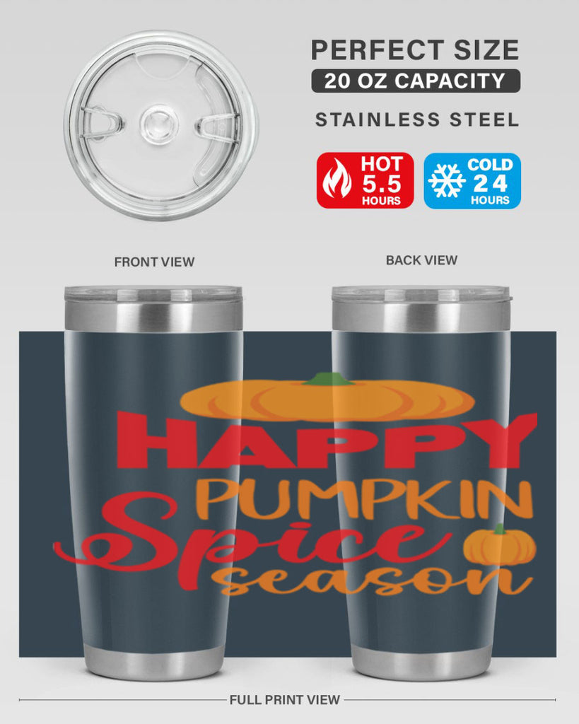 HappyPumpkinSpiceSeason 259#- fall- Tumbler