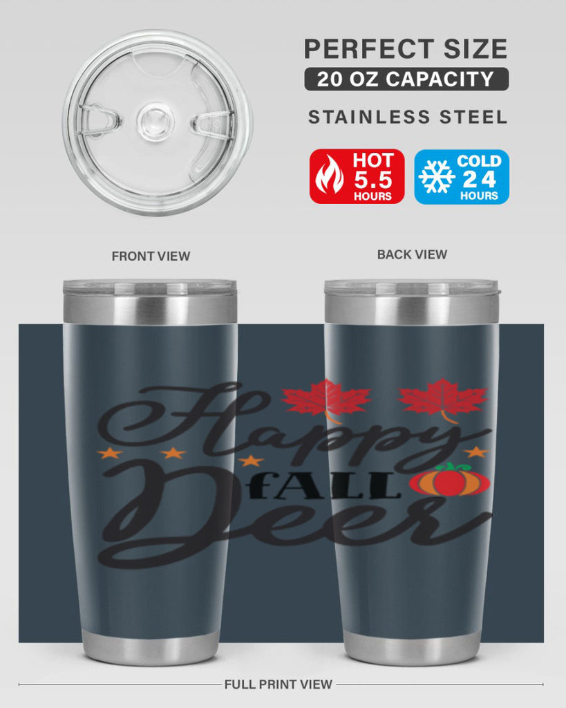 Happyfalldeer 254#- fall- Tumbler