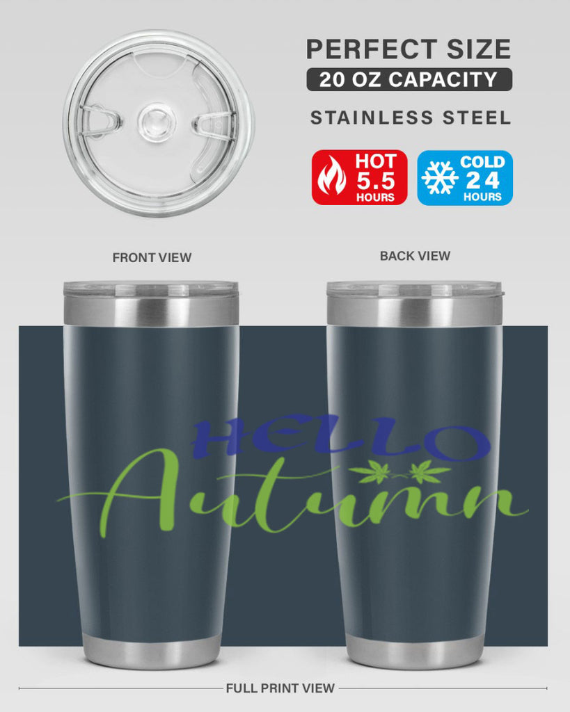 Hello Autumn 271#- fall- Tumbler
