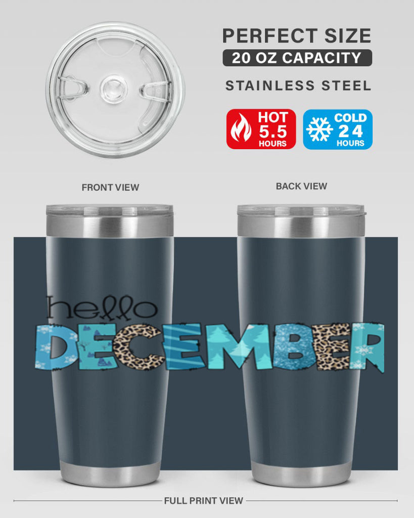 Hello December 187#- winter- Tumbler