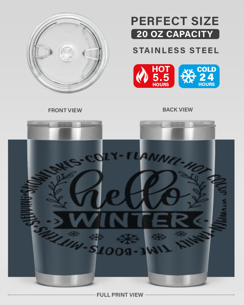 Hello Winter 163#- winter- Tumbler