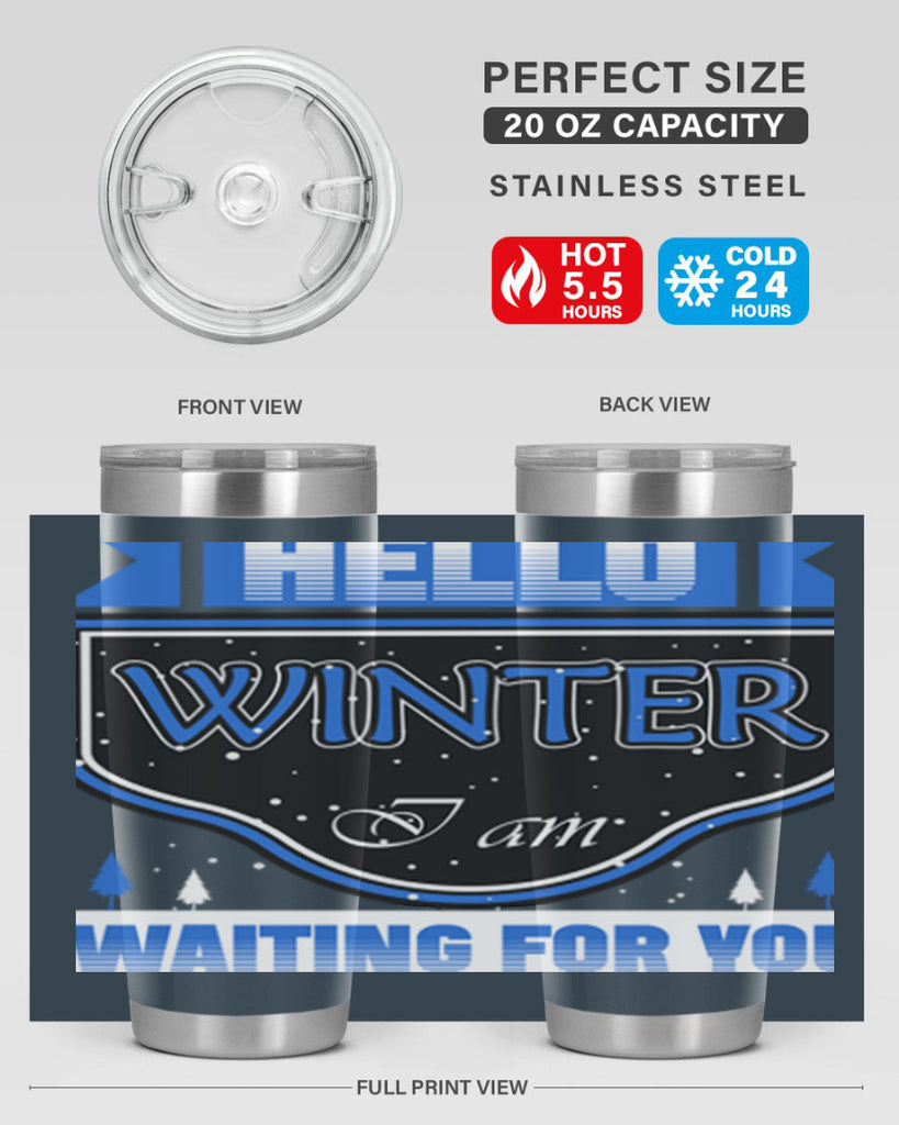 Hello Winter 164#- winter- Tumbler