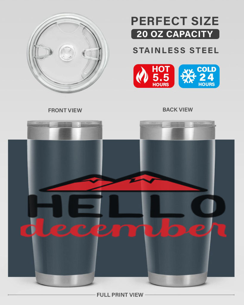 Hello december 160#- winter- Tumbler