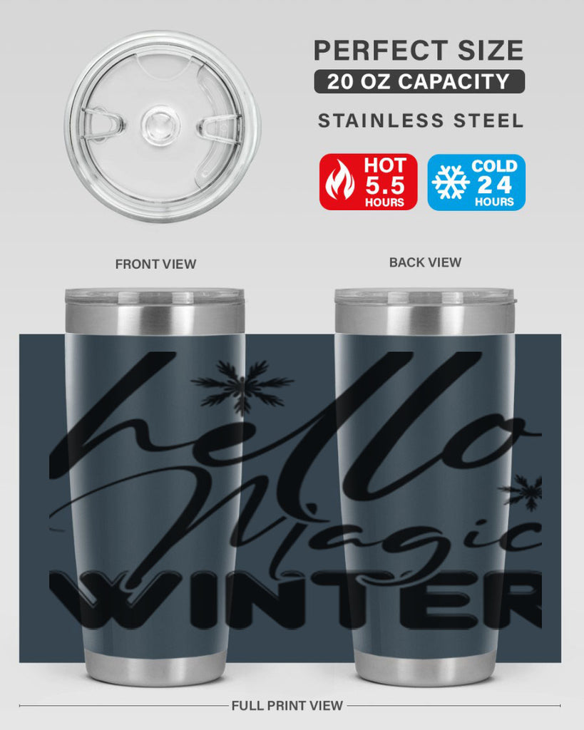 Hello magic winter 178#- winter- Tumbler