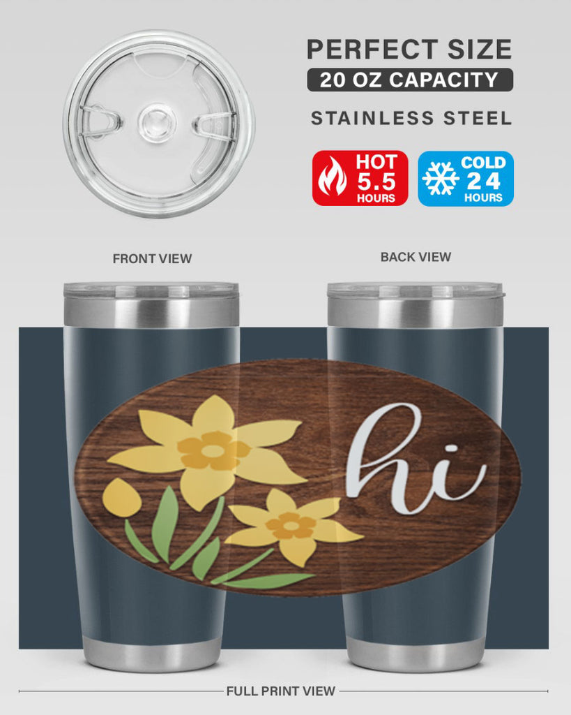 Hi daffodil flower Mockup235#- spring- Tumbler