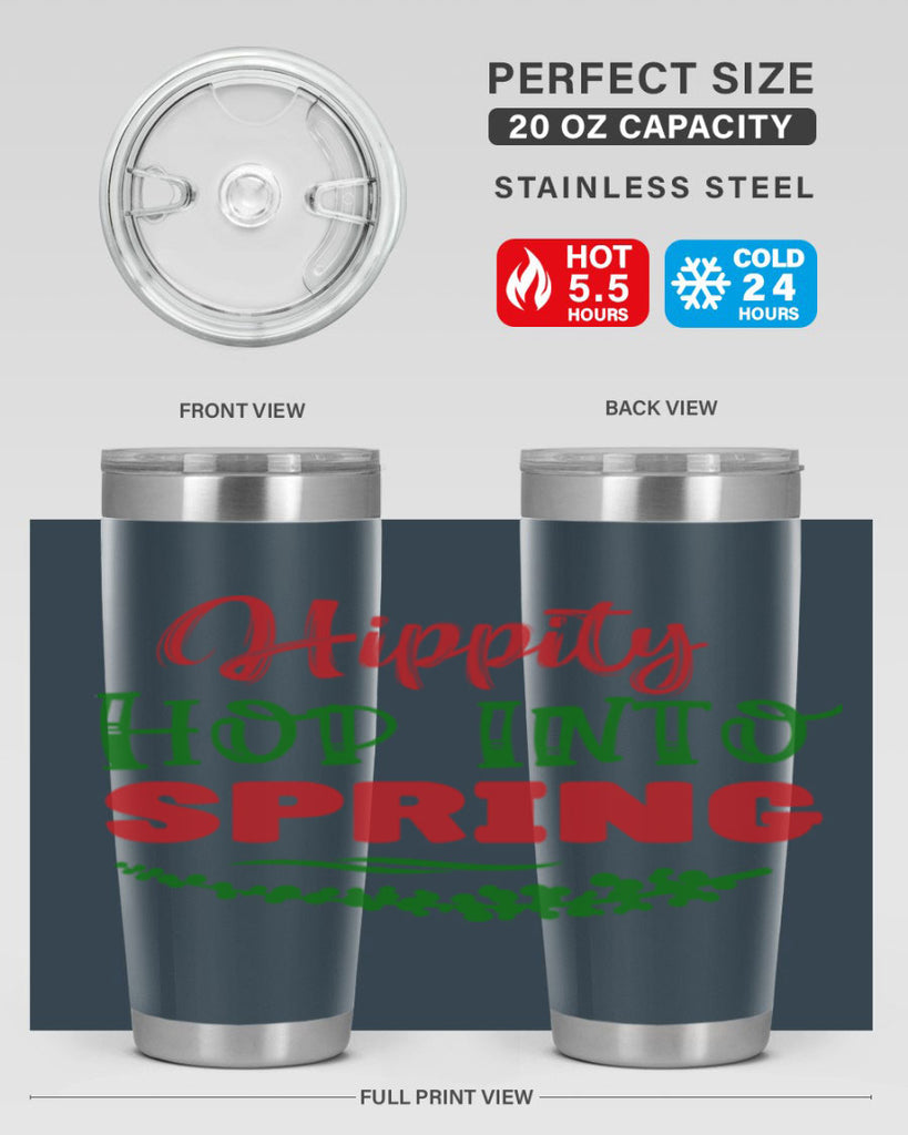 Hippity Hop into Spring 239#- spring- Tumbler