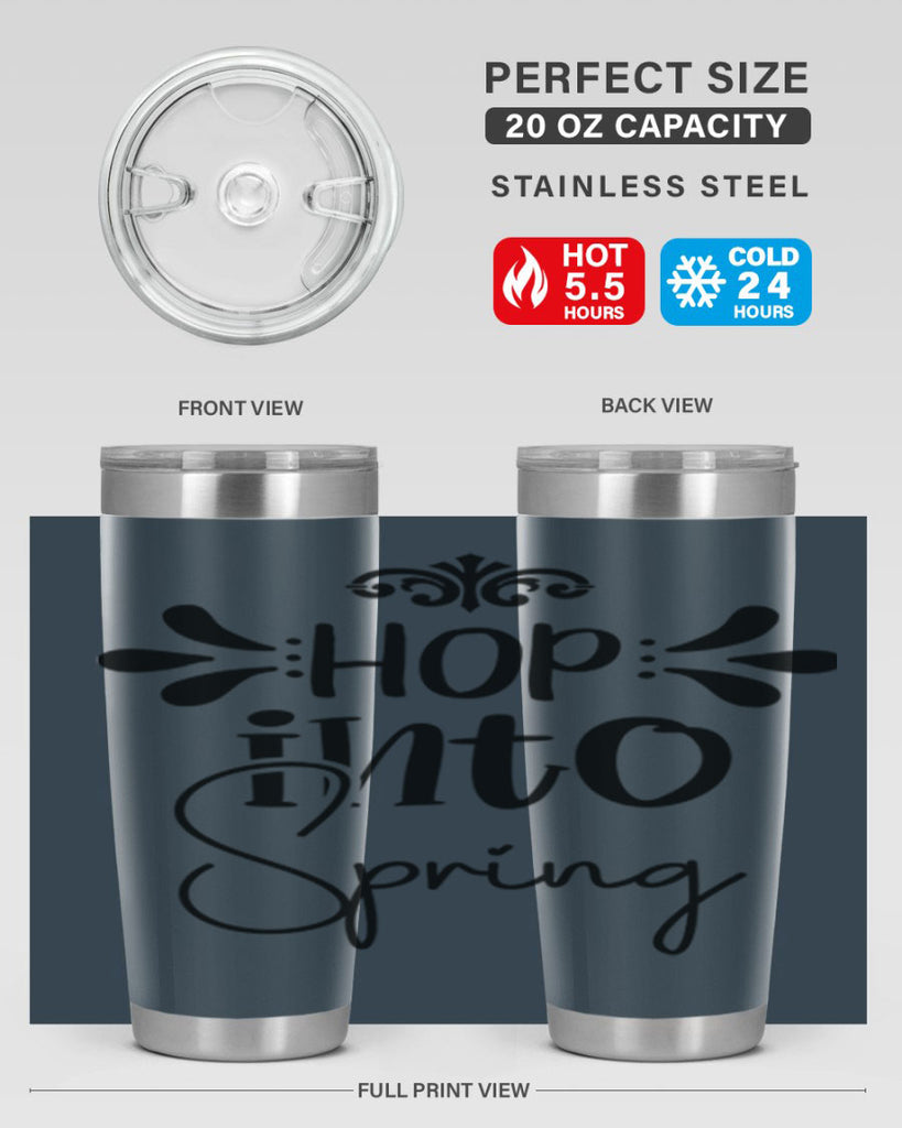 Hop into Spring 247#- spring- Tumbler