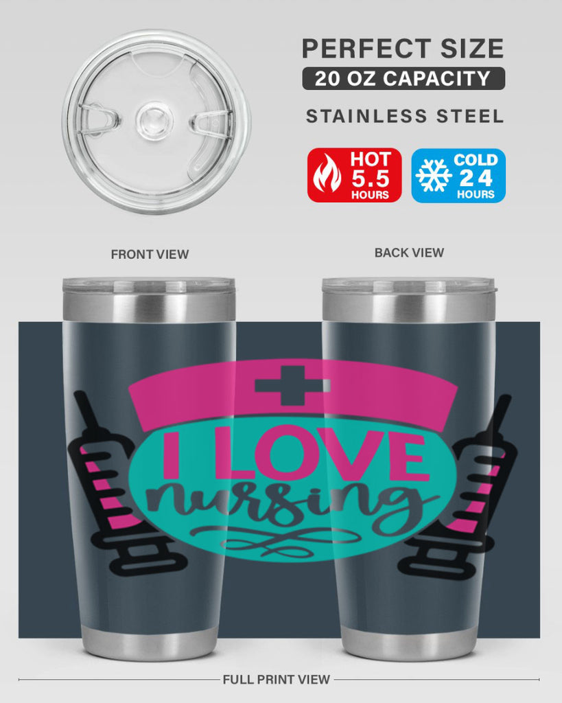 I Love Nursing Style Style 172#- nurse- tumbler