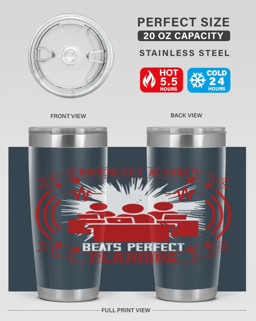 Imperfect action beats perfect planning Style 29#- coaching- tumbler