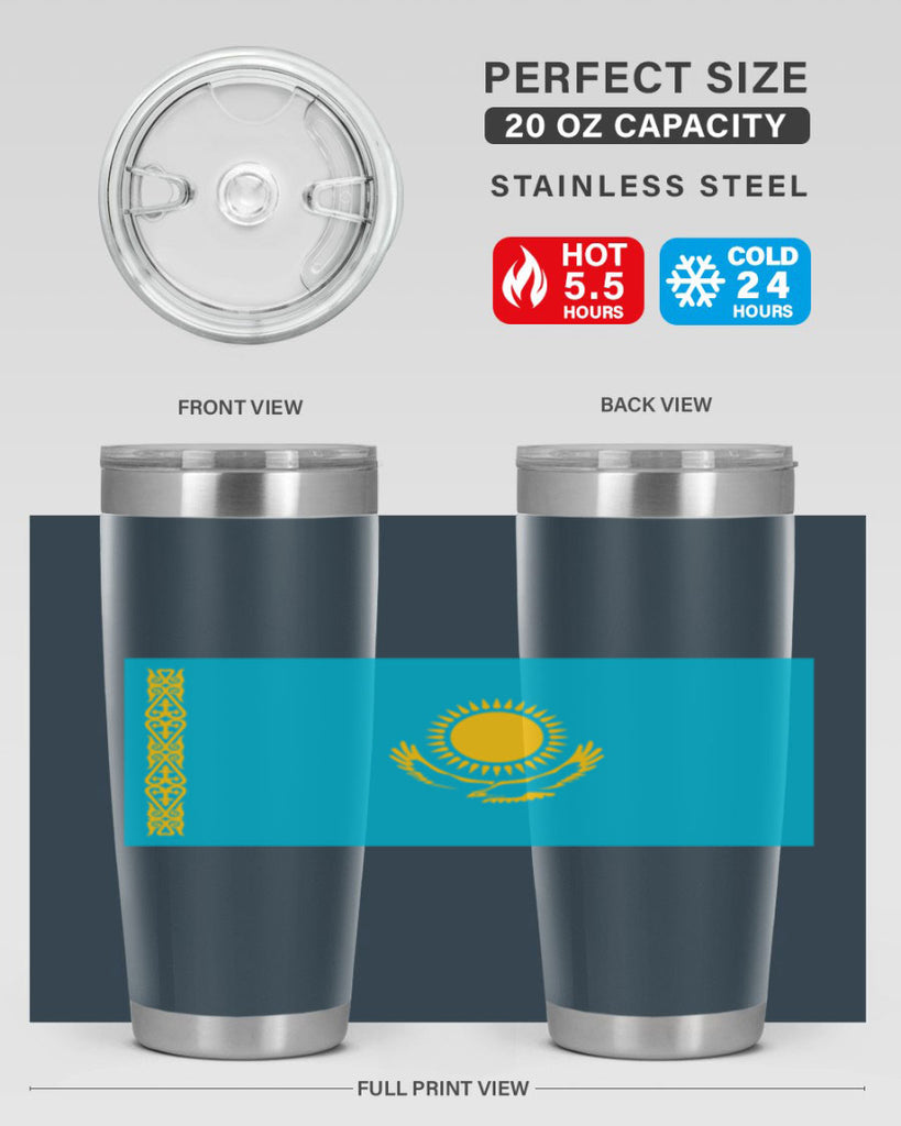 Kazakhstan 111#- world flags- Tumbler
