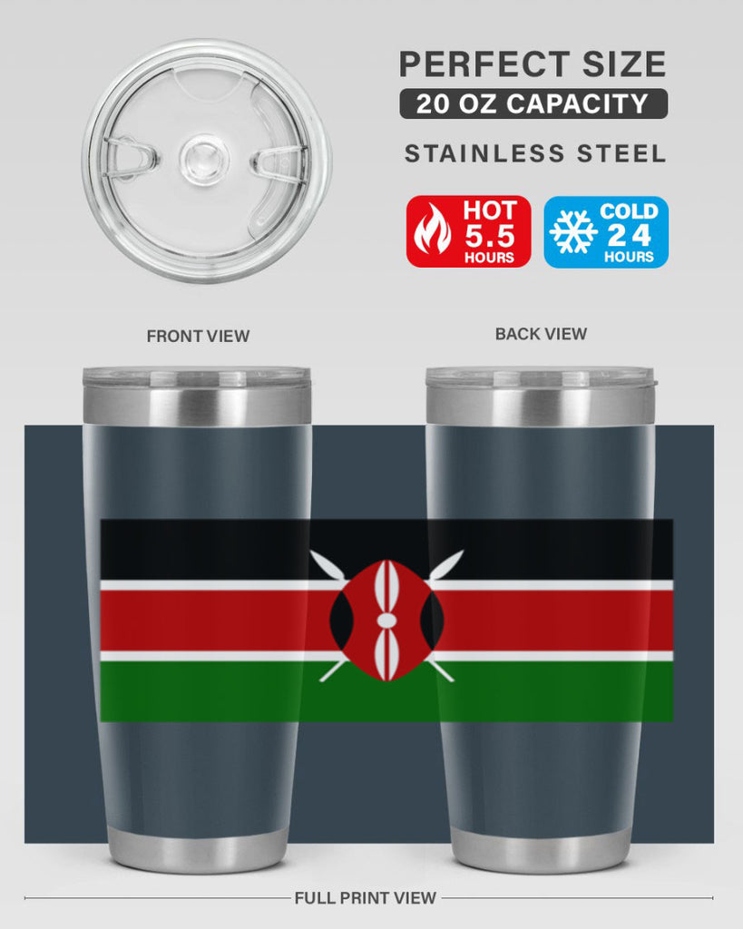 Kenya 110#- world flags- Tumbler