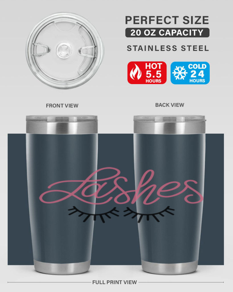 Lashes Style 63#- make up- Tumbler