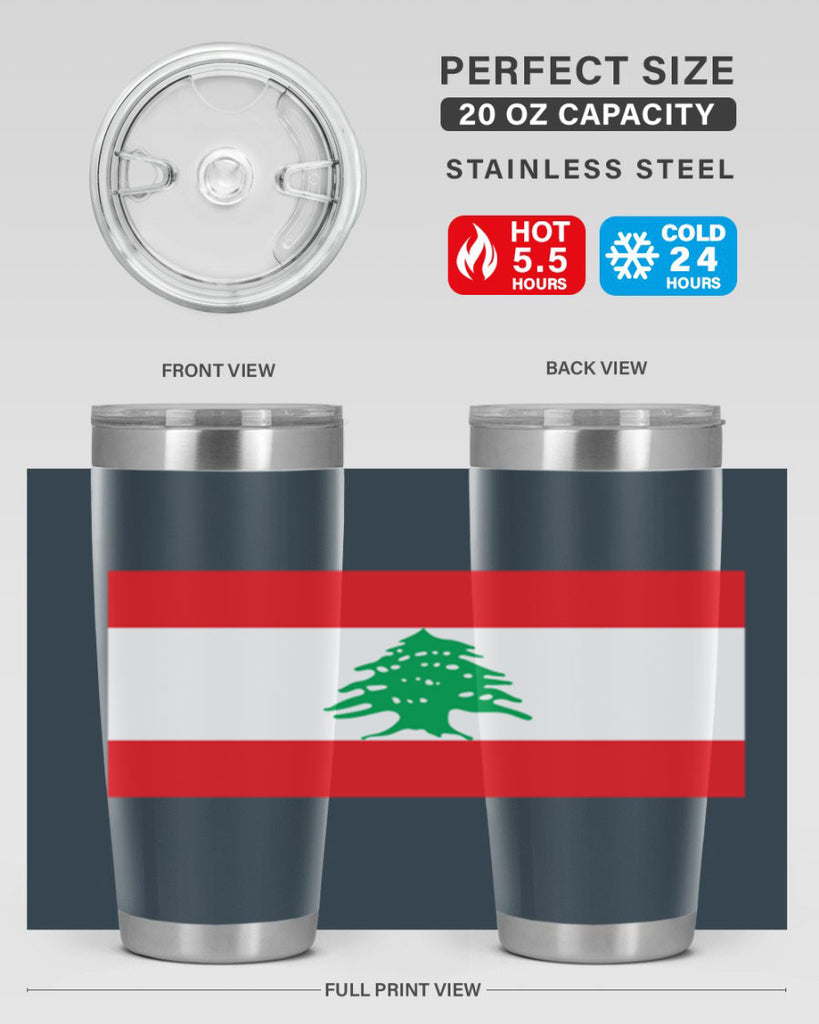 Lebanon 103#- world flags- Tumbler