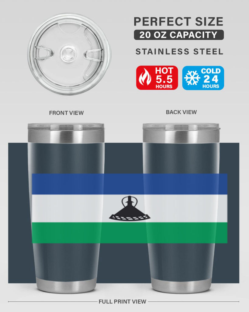 Lesotho 102#- world flags- Tumbler