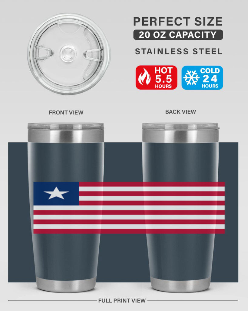 Liberia 101#- world flags- Tumbler