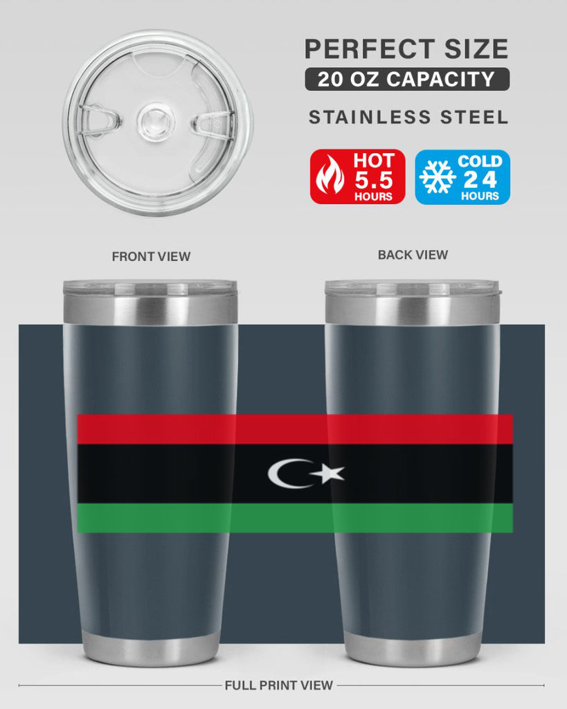 Libya 100#- world flags- Tumbler