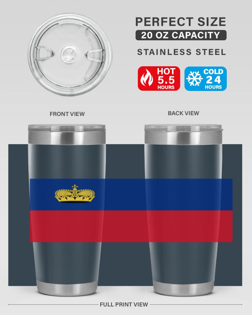 Liechtenstein 99#- world flags- Tumbler
