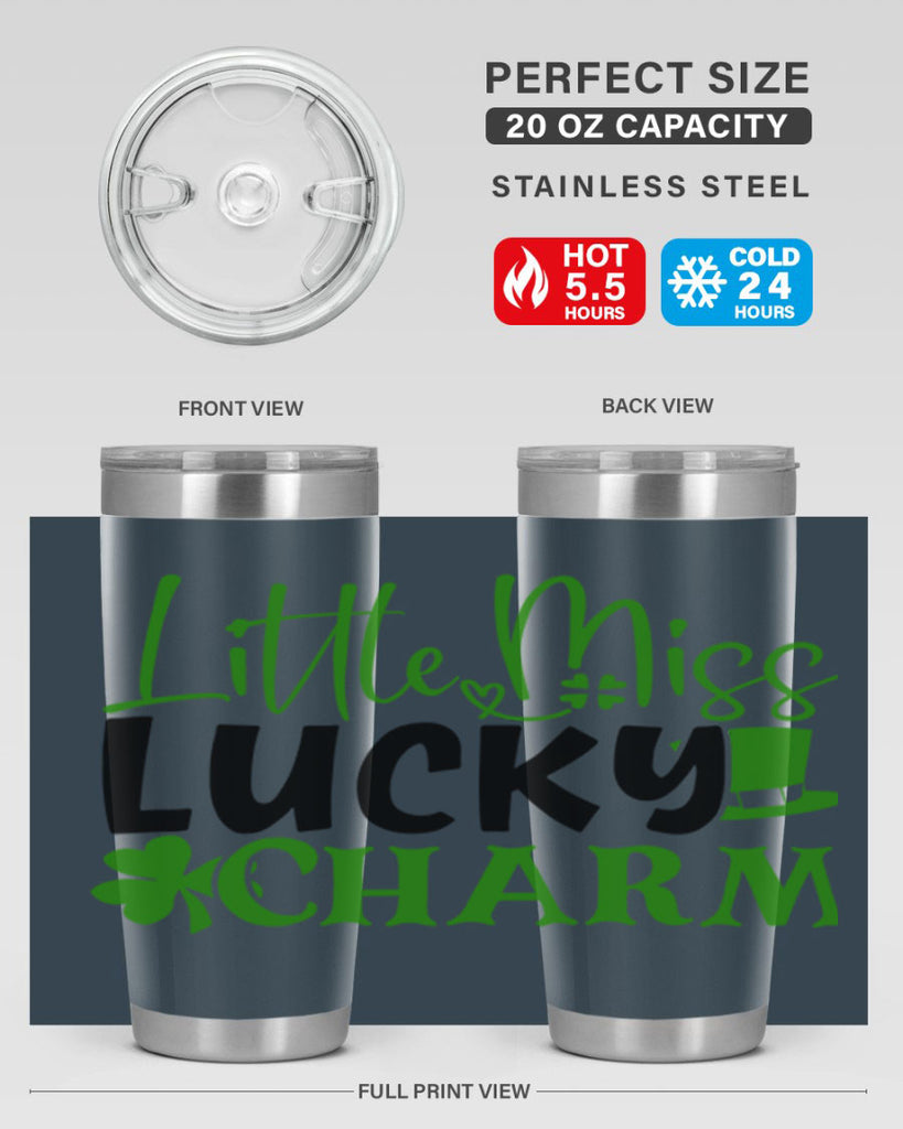 Little Miss Lucky Charm Style 154#- St Patricks Day- Tumbler