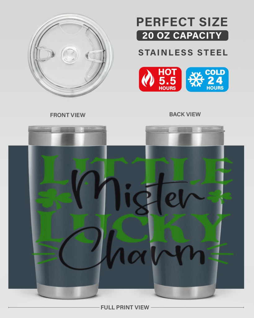 Little Mister Lucky Charm Style 153#- St Patricks Day- Tumbler