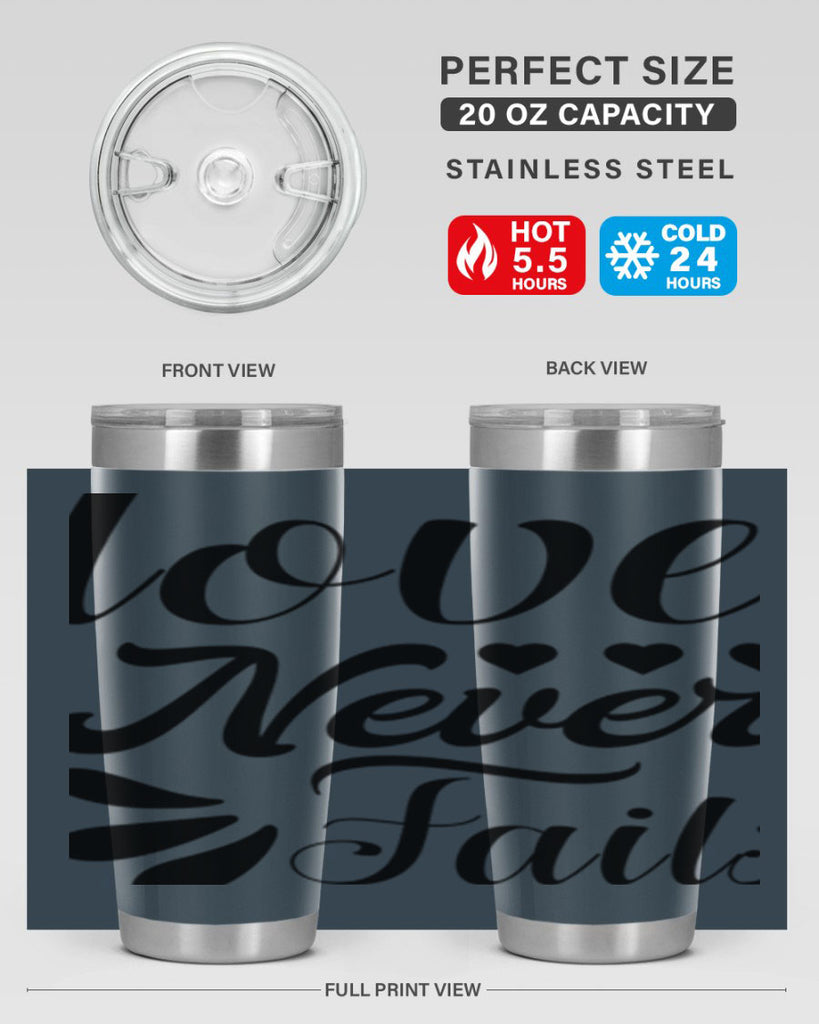 Love Never Fails 316#- winter- Tumbler