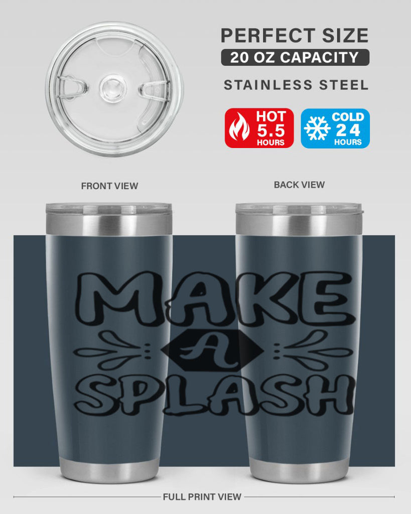 Make a splash 310#- mermaid- Tumbler