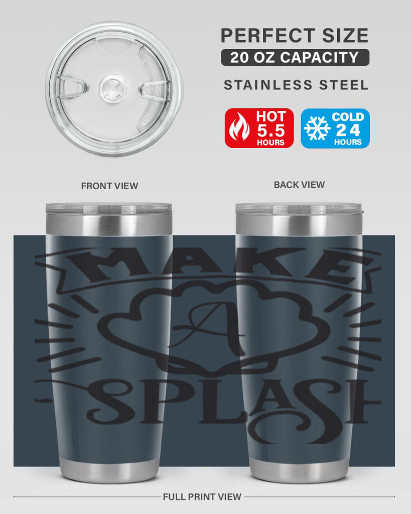 Make a splash 312#- mermaid- Tumbler