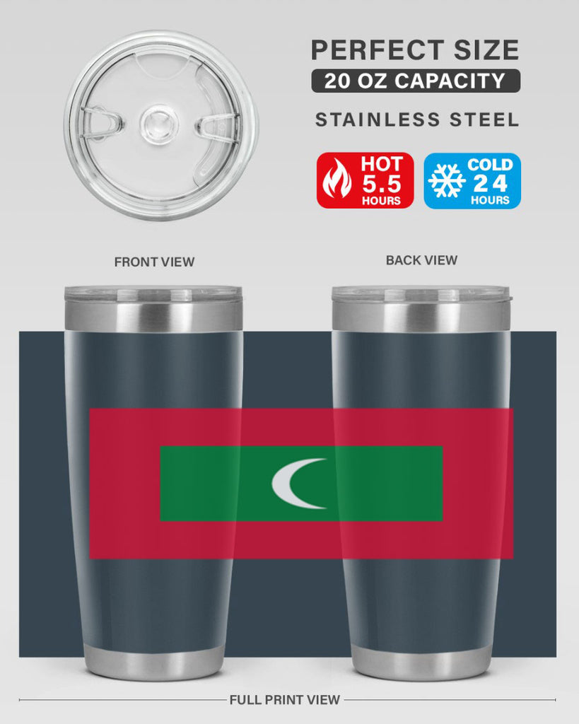 Maldives 93#- world flags- Tumbler