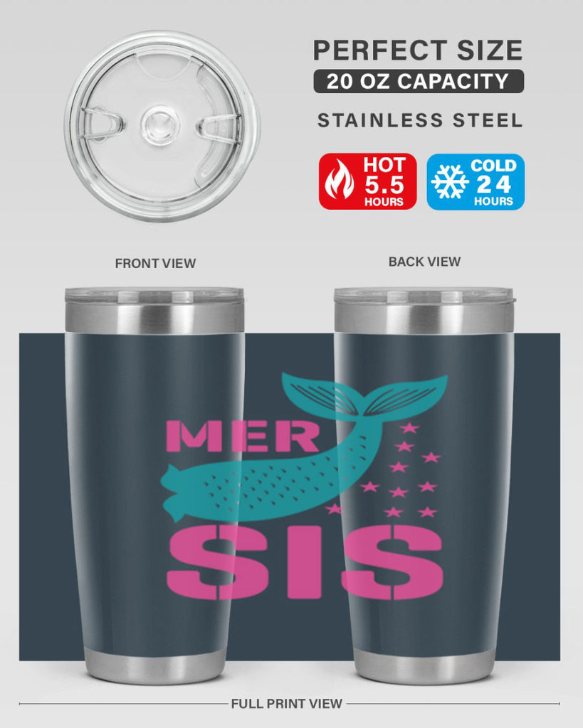 Mer Sis 345#- mermaid- Tumbler