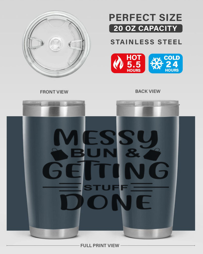 Messy Bun Getting Stuff Done 120#- fashion- Cotton Tank