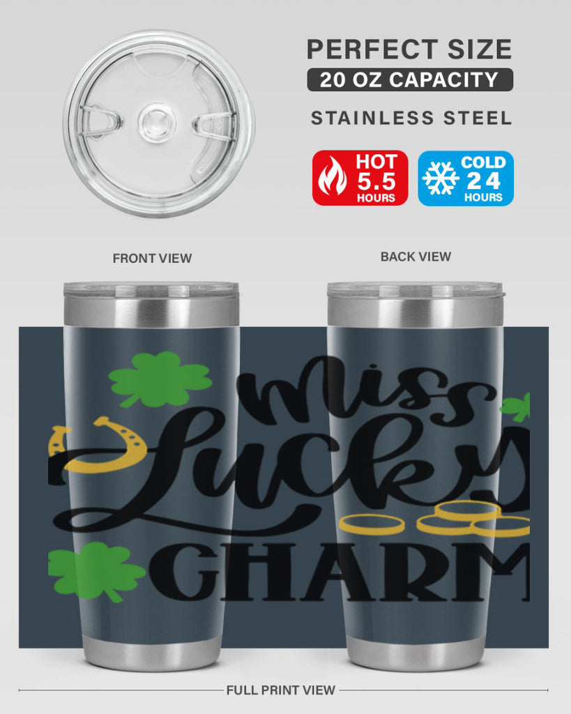 Miss Lucky Charm Style 47#- St Patricks Day- Tumbler
