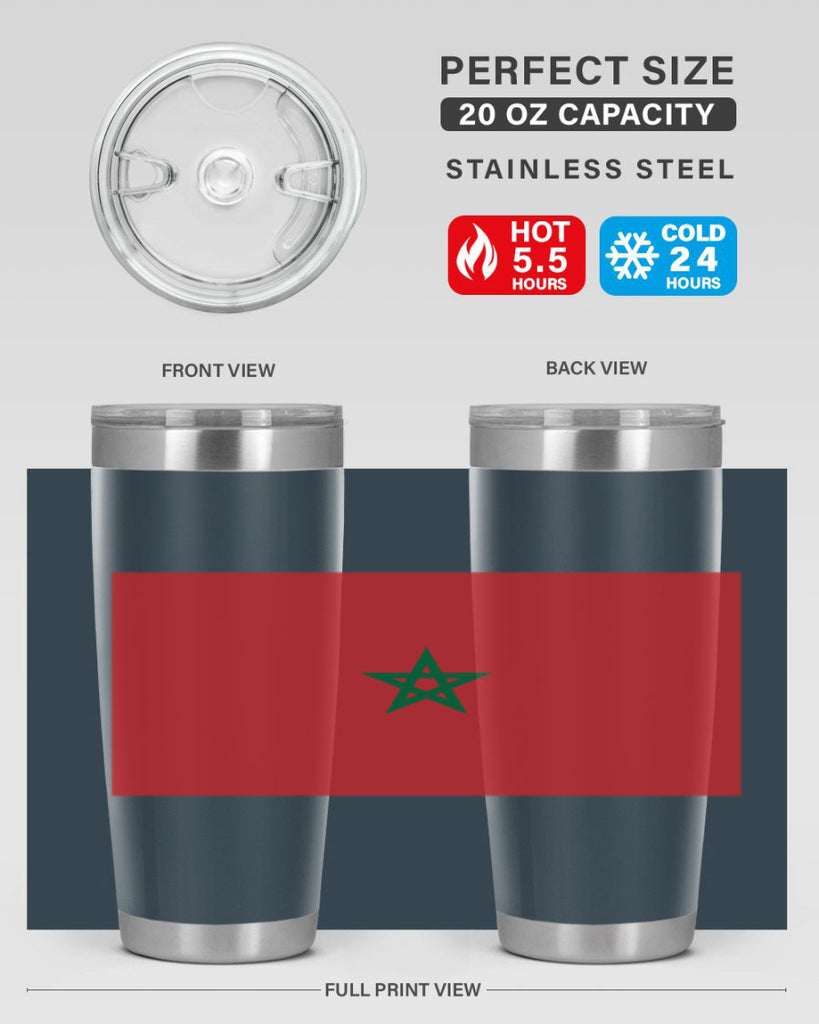 Morocco 81#- world flags- Tumbler