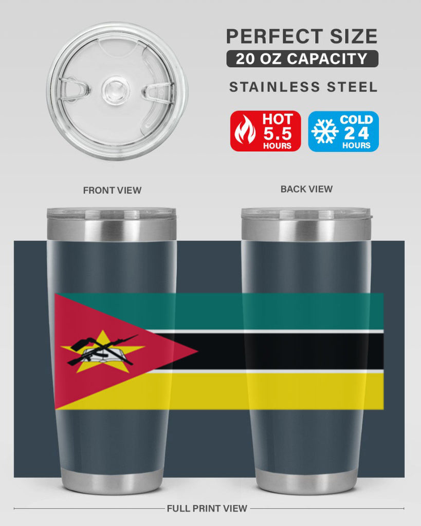 Mozambique 80#- world flags- Tumbler
